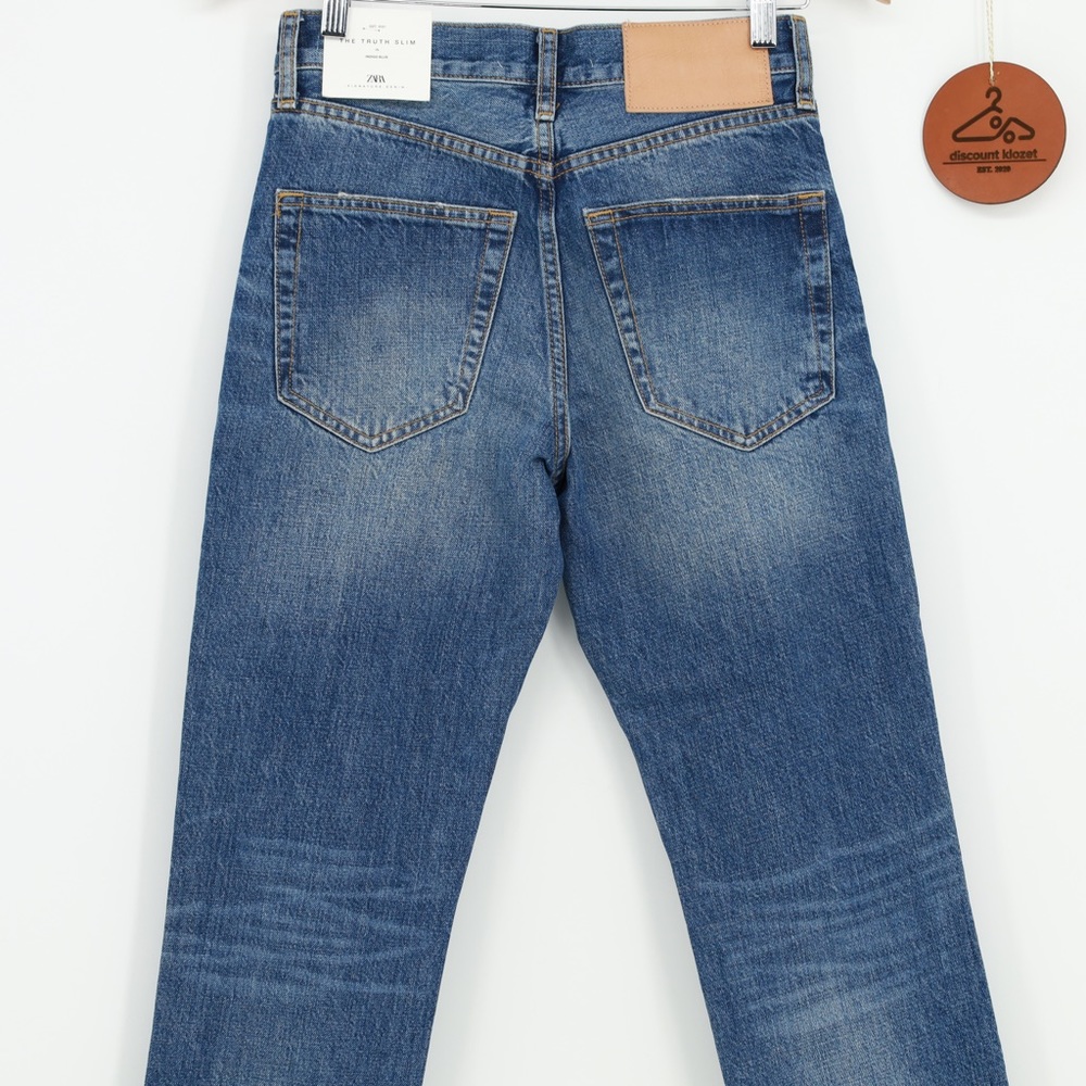 ZARA SIGNATURE DENIM ZW THE TRUTH SLIM JEANS - Picture 6 of 13